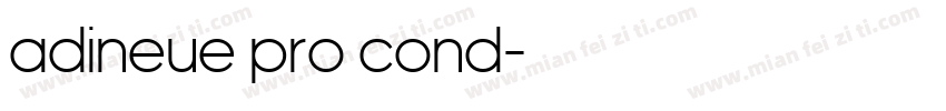 adineue pro cond字体转换